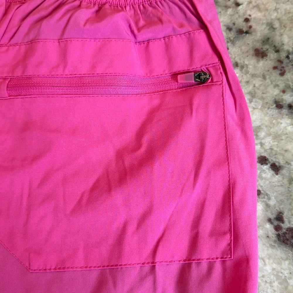 Men's Pink Athletic Shorts with Drawstring